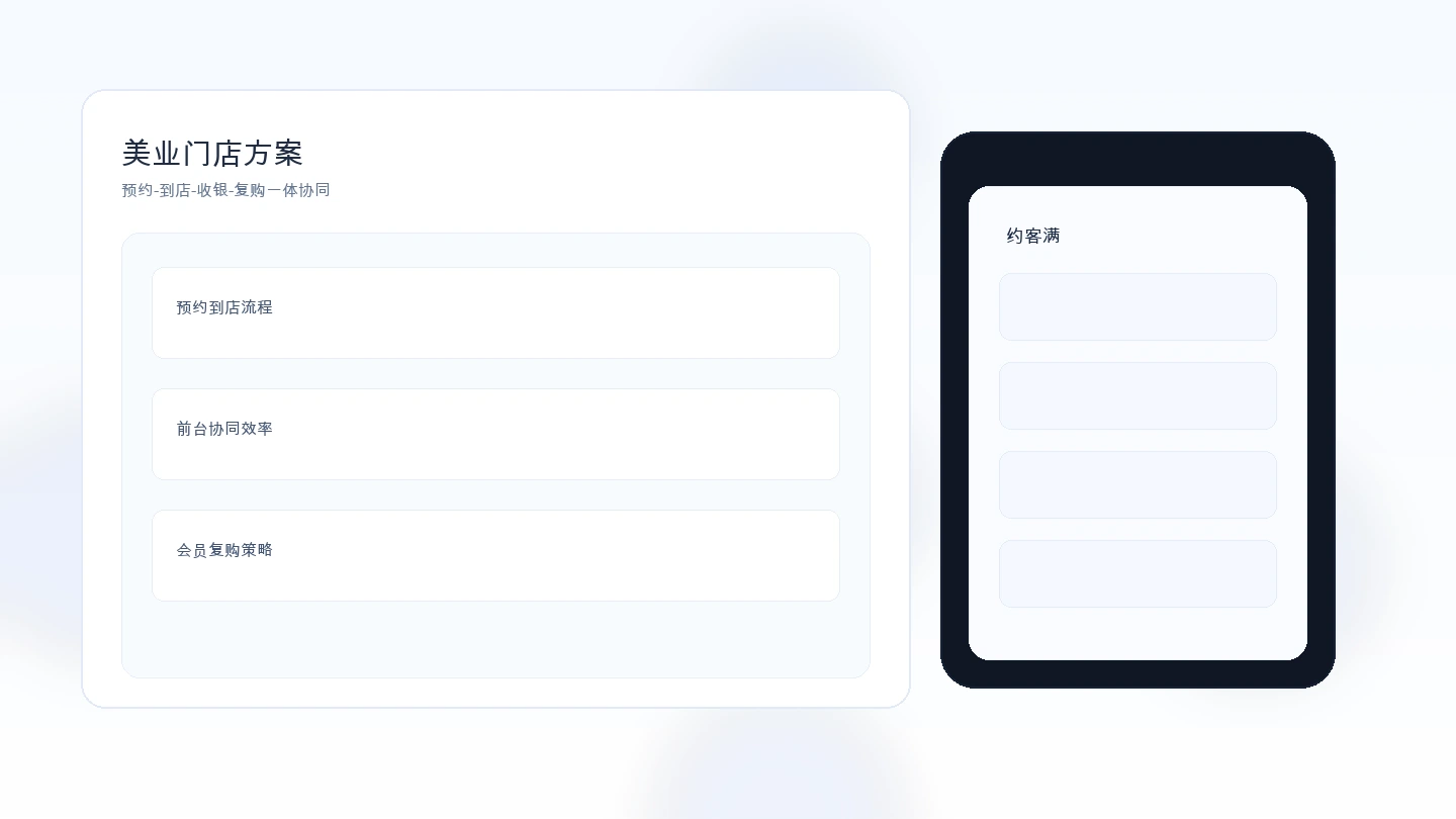 美业门店经营场景